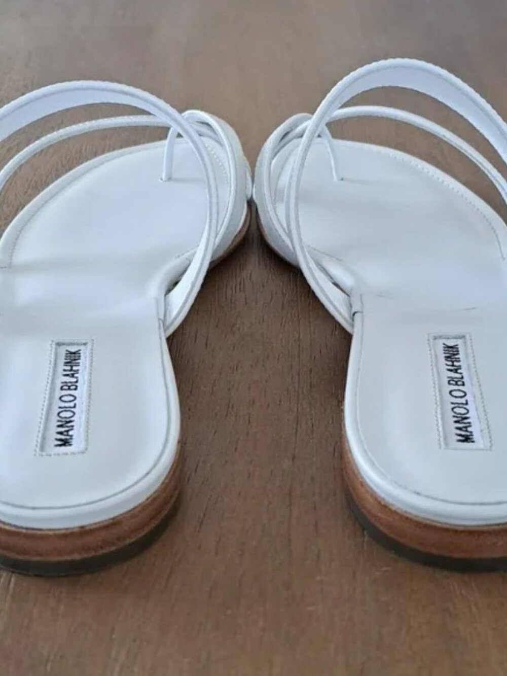 Manolo Blahnik Susacru Sandals - Color: Off White - Size: EU 40 - Picture 5 of 10